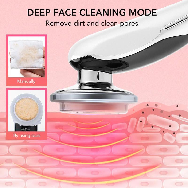 7 in 1 Facial Lifting Machine, Electric Facial Massager, Facial Skin Care Tool, Professional Facial Beauty Instrument for Women, Facial Machine