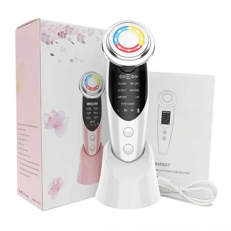 7 in 1 Facial Lifting Machine, Electric Facial Massager, Facial Skin Care Tool, Professional Facial Beauty Instrument for Women, Facial Machine
