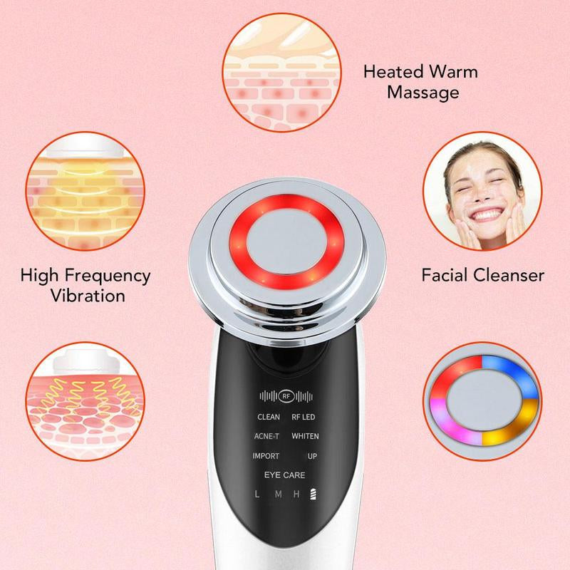 7 in 1 Facial Lifting Machine, Electric Facial Massager, Facial Skin Care Tool, Professional Facial Beauty Instrument for Women, Facial Machine
